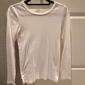 White Long Sleeve Top